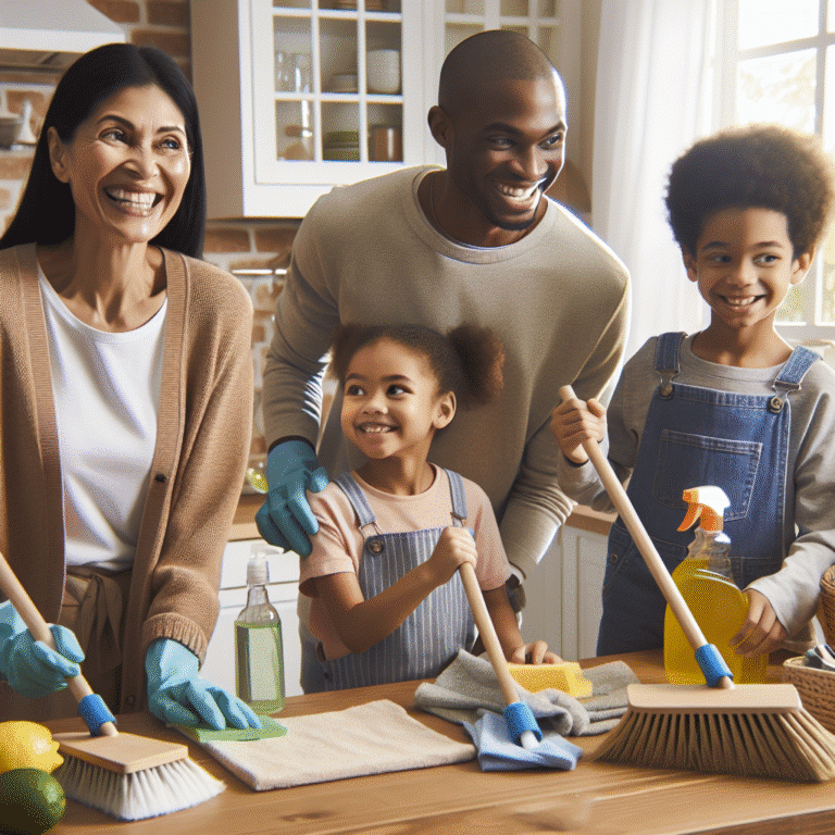 green cleaning tips for busy families