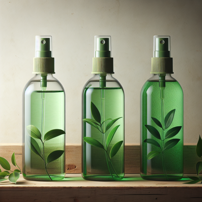 green glass cleaning sprays made from organic ingredients
