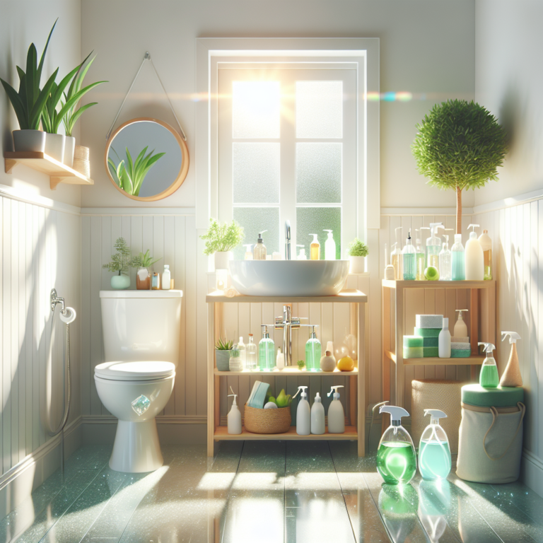 natural cleaning products for a spotless bathroom